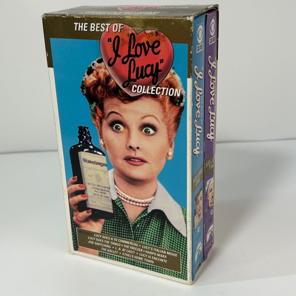 The Best of I Love Lucy Collection VHS Box Set Vol 1 & 2 Vintage CBS Video 1950s